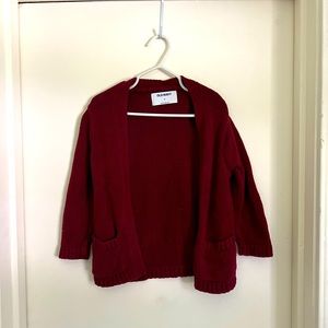 Maroon Old Navy Toddler Cardigan